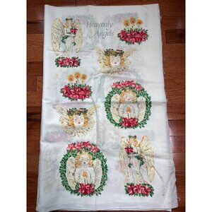 Heavenly Angels Cotton Fabric Panel 17"x58" Sewing Crafting Quilting Material wi